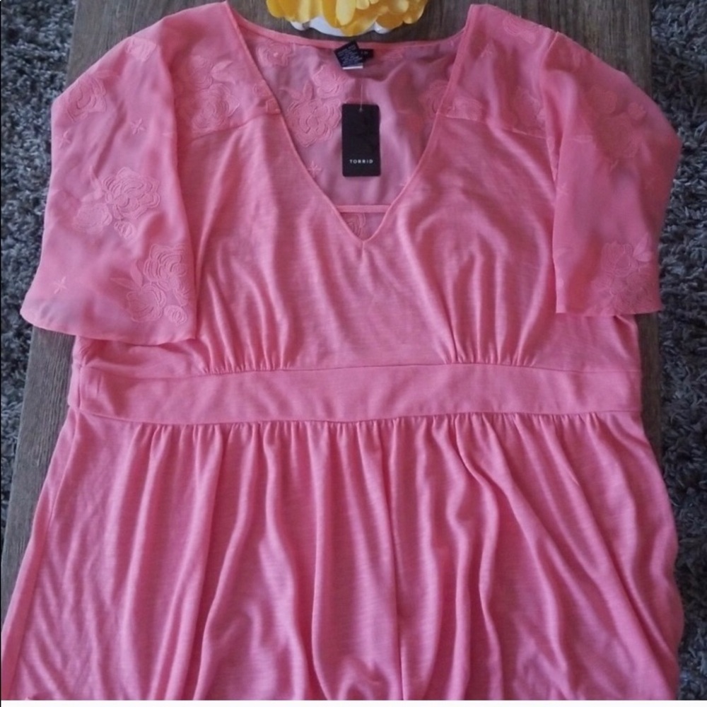 Pink Torrid Top Lace